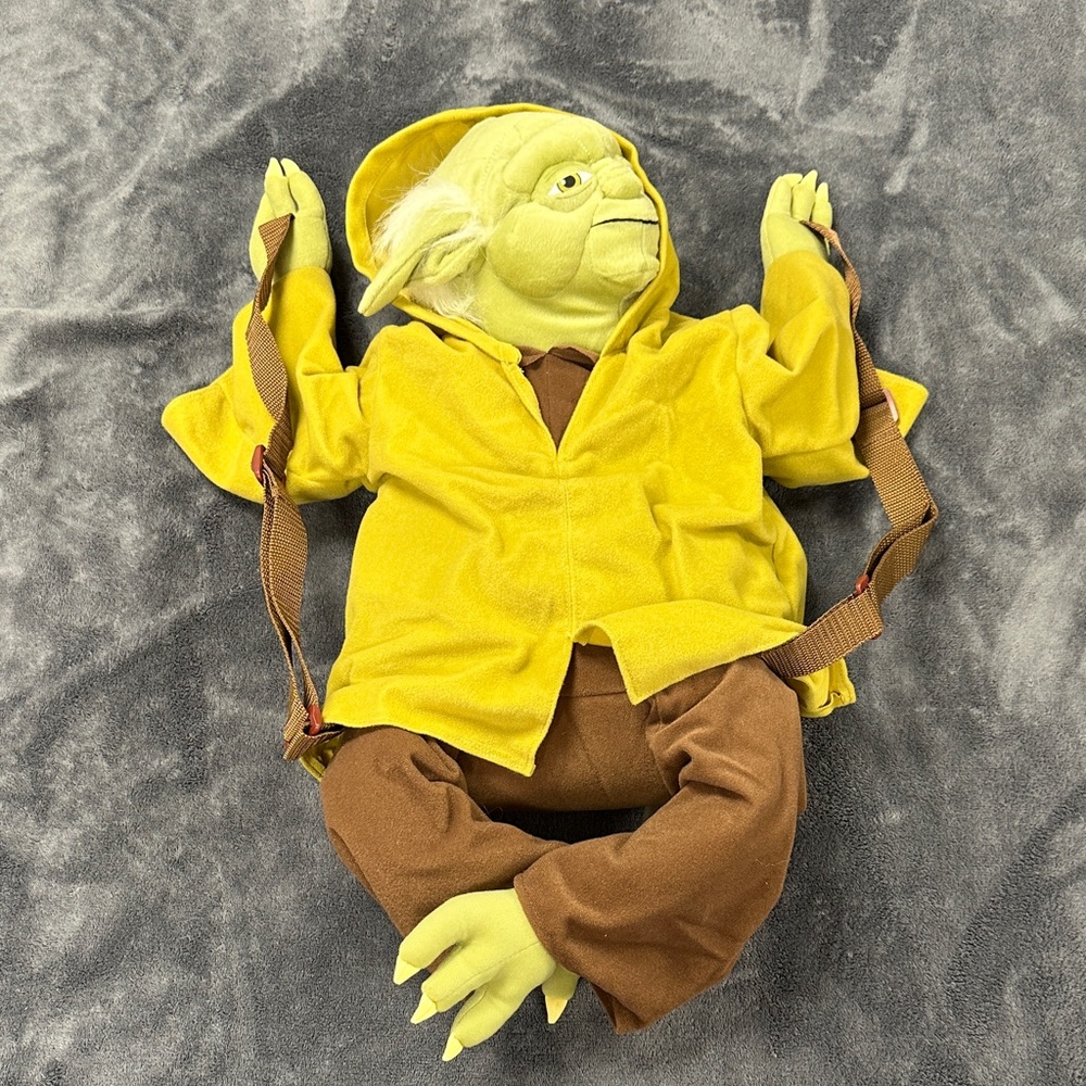 Star Wars Yoda Plush Backpack - Yellow and Brown